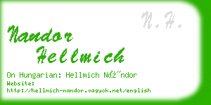 nandor hellmich business card